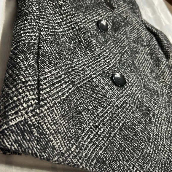 blazer,jacket,preppy clueless,crop wool blend  tweed,academia,herringbone, NWT - Picture 8 of 17